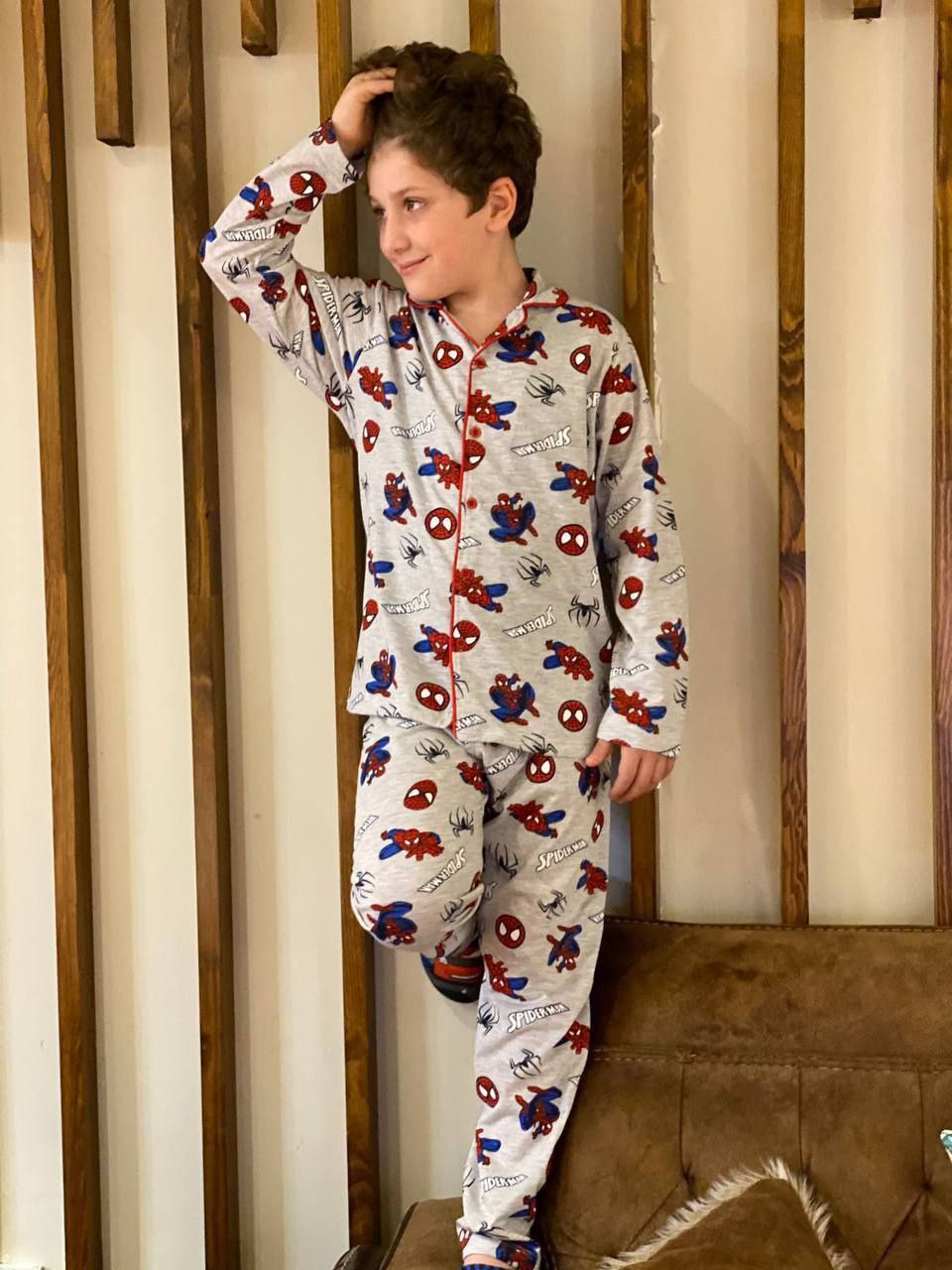 Pyjama garçon en coton ultra-confort – Motifs ludiques et coupe classique